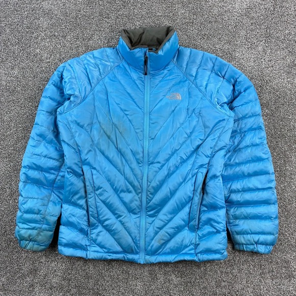 The North Face Aconcagua Puffer Jacket Women's M Blue 550 Goose Down Insulated - Picture 1 of 8